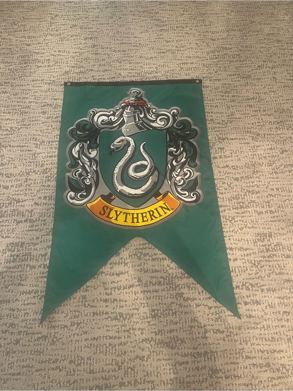 Slytherin Green House Crest Wall Banner